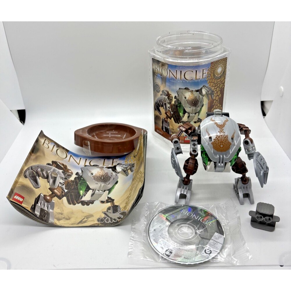 LEGO BIONICLE: Pahrak-Kal - Complete, Manual, rubber holder, Canister - w/disc